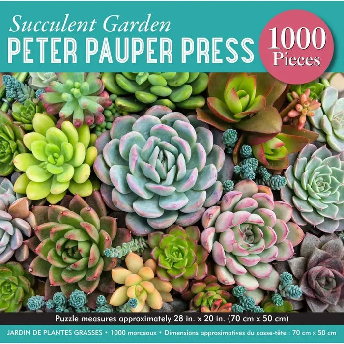 Succulent Garden 1000 Piece Jigsaw Puzzle Peter Pauper - for just $19.99! 