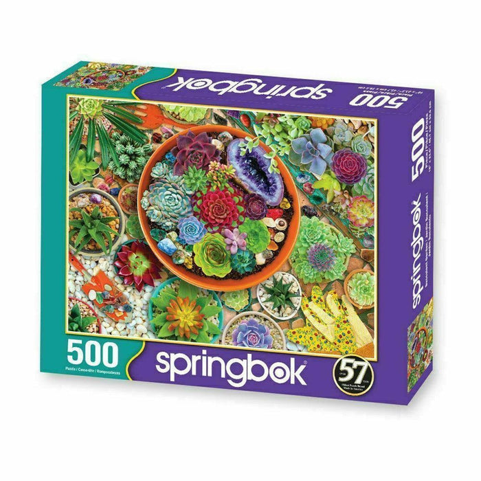 Succulent Garden 500 Piece Jigsaw Puzzle Springbok - for just $17.99! 