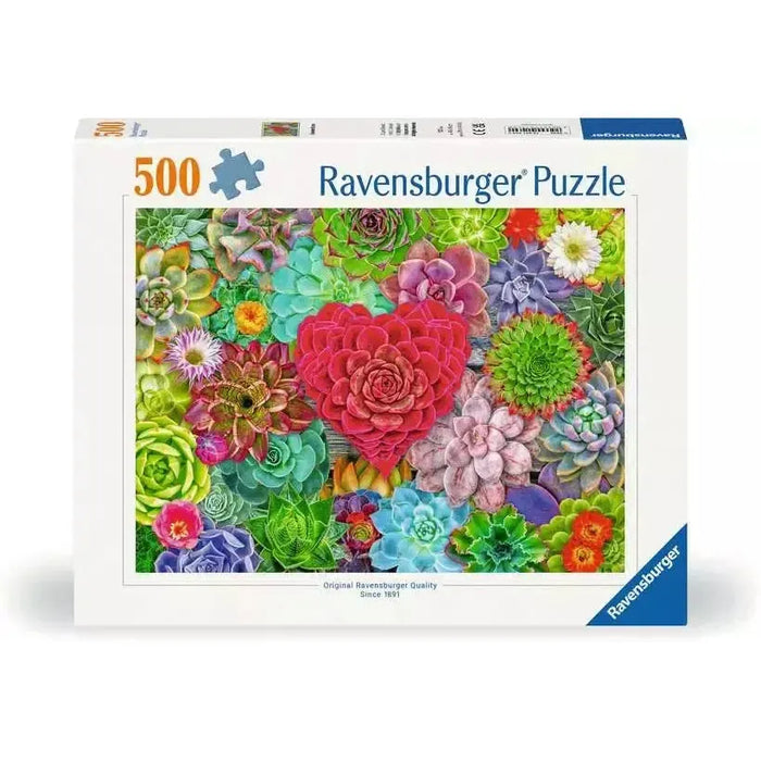 Succulent Love 500 Piece Jigsaw Puzzle Ravensburger - for just $19.99! 
