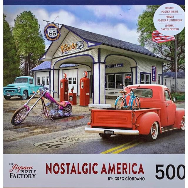 Summer Fill Up Nostalgic America 500 Piece Jigsaw Puzzle Leap Year - for just $14.99! 