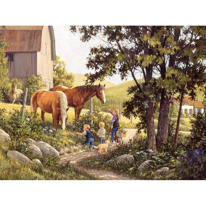 Summer Horses 500 Piece Jigsaw Puzzle Cobble Hill - for just $17.99! 