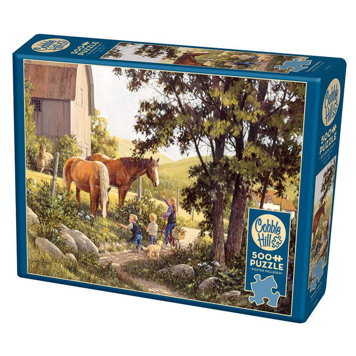Summer Horses 500 Piece Jigsaw Puzzle Cobble Hill - for just $17.99! 