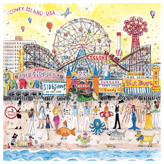 Summer at the Amusement Park 500 Piece Jigsaw Puzzle Galison - for just $17.99! 