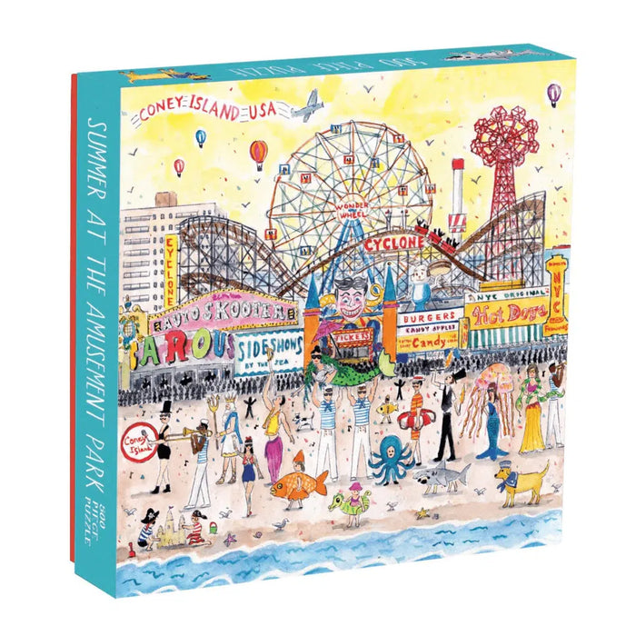 Summer at the Amusement Park 500 Piece Jigsaw Puzzle Galison - for just $17.99! 