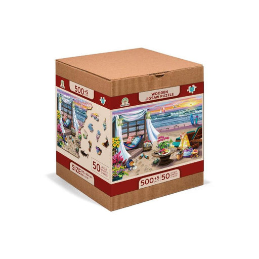 Summertime 505 Piece Wood Jigsaw Puzzle Wooden City - for just $27.99! 