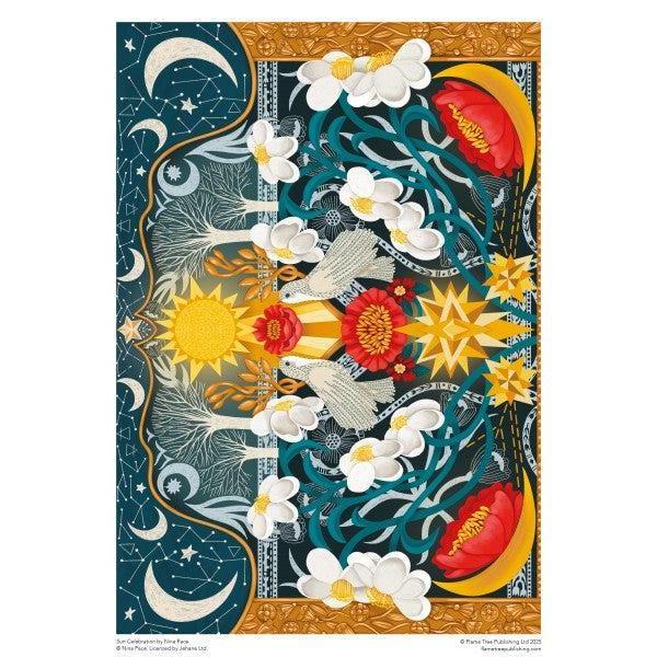 Sun Celebration by Nina Pace 1000 Piece Jigsaw Puzzle Flame Tree - for just $19.99! 