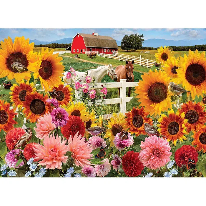 Sunflower Farm 1000 Piece Jigsaw Puzzle Cobble Hill - for just $19.99! 