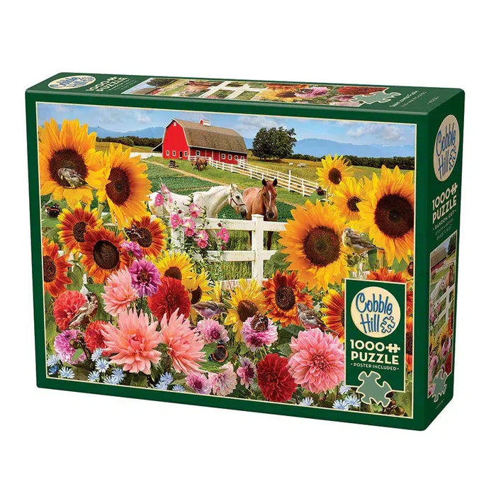 Sunflower Farm 1000 Piece Jigsaw Puzzle Cobble Hill - for just $19.99! 