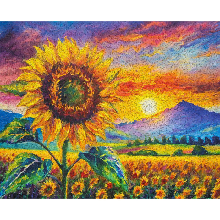 Sunflower Sunset 1000 Piece Jigsaw Puzzle Springbok - for just $19.99! 