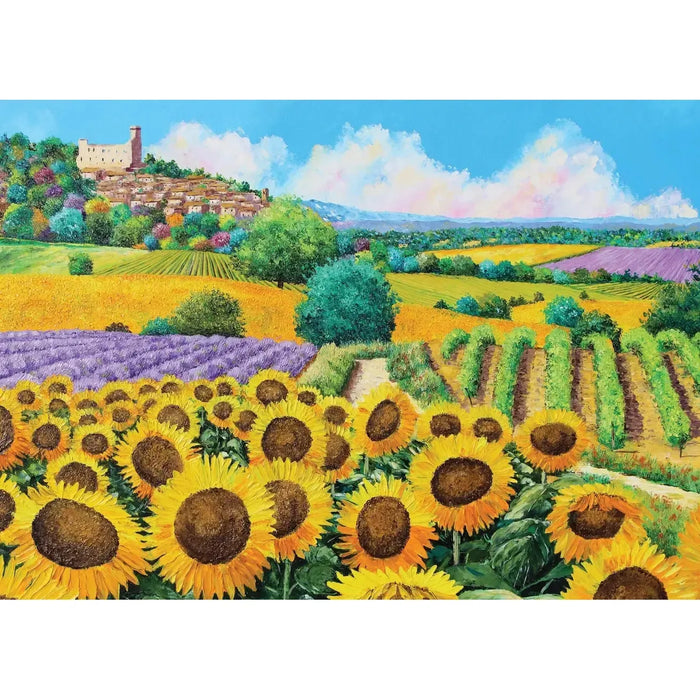 Sunflowers & Vineyards 1000 Piece Jigsaw Puzzle Peter Pauper - for just $19.99! 