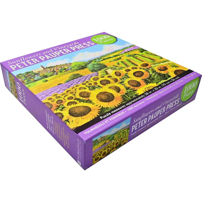 Sunflowers & Vineyards 1000 Piece Jigsaw Puzzle Peter Pauper - for just $19.99! 