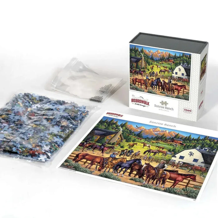 Sunrise Ranch 1000 Piece Jigsaw Puzzle Boardwalk - for just $23.99! 