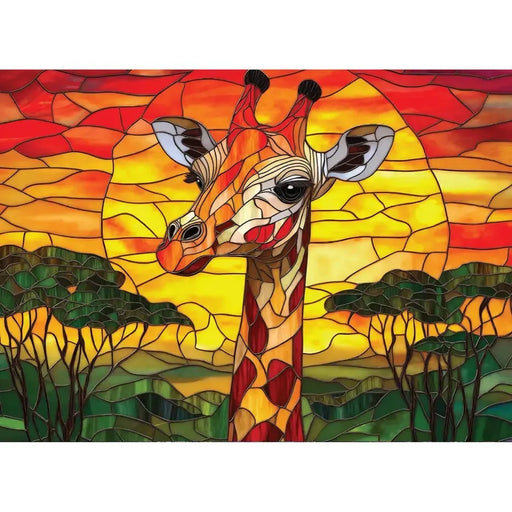 Sunset Giraffe 1000 Piece Jigsaw Puzzle Final Piece - for just $24.99! 