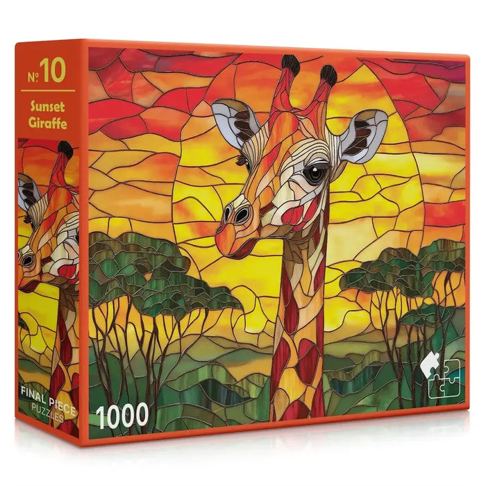 Sunset Giraffe 1000 Piece Jigsaw Puzzle Final Piece - for just $19.99! 