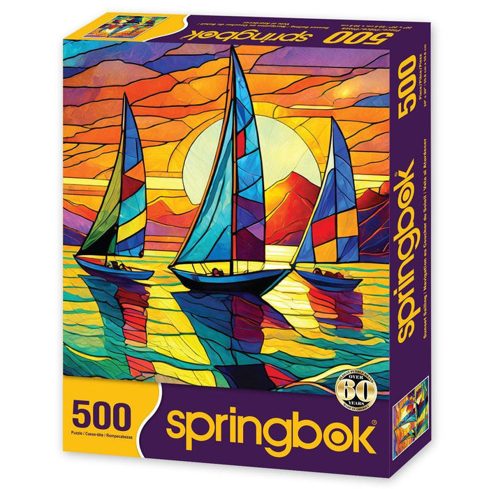 Sunset Sailing 500 Piece Jigsaw Puzzle Springbok - for just $17.99! 