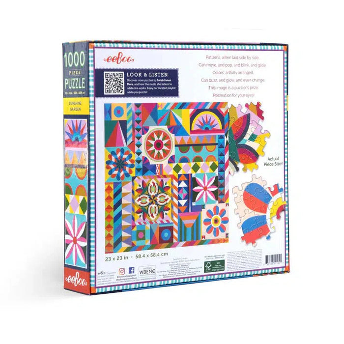 Sunshine Garden 1000 Piece Jigsaw Puzzle eeBoo - for just $26.99! 