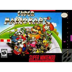 Front cover view of Super Mario Kart - Super Nintendo