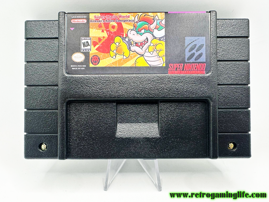 Super Mario World The Bowser's Kaizo Conspiracy SNES Video Game Cart - for just $34.99! 