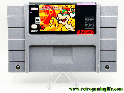 Super Mario World The Bowser's Kaizo Conspiracy SNES Video Game Cart Reproduction - for just $34.99! 