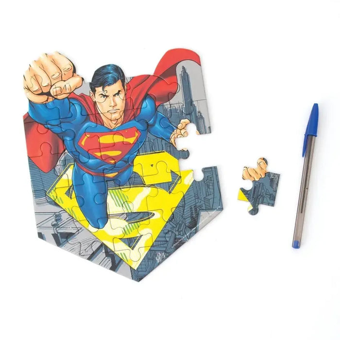 Superman 24 Piece Mini Shaped Jigsaw Puzzle Paper House - for just $7.99! 