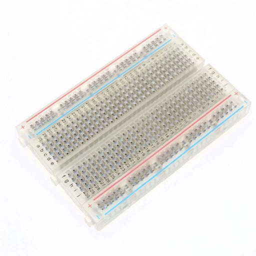 Transparent Half-Size Breadboard - for just $3.95! 