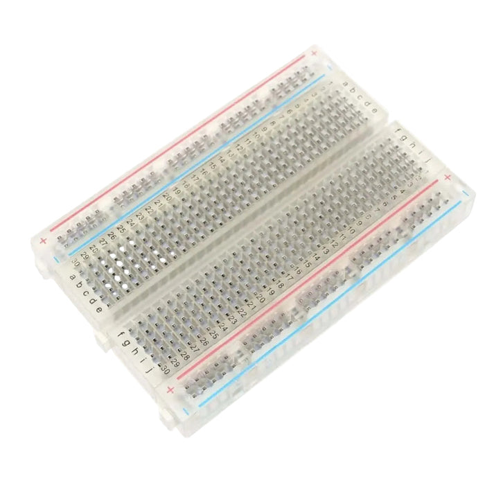 Transparent Half-Size Breadboard - for just $3.95! 