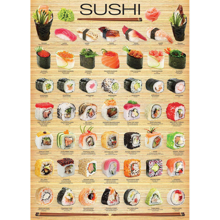 Sushi 1000 Piece Jigsaw Puzzle Eurographics - for just $19.99! 