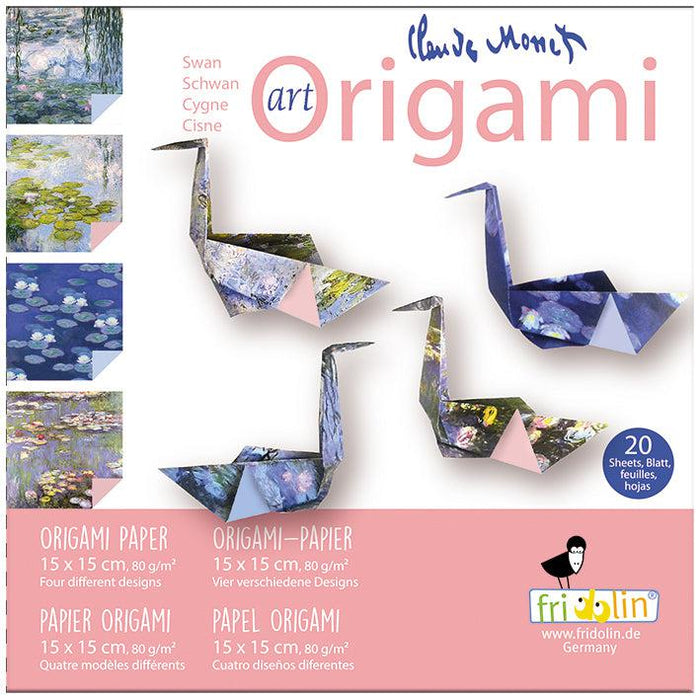 Swan Claude Monet Art Origami Kit Fridolin - for just $11.99! 