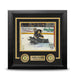 Jeremy Swayman Glove Save Boston Bruins Autographed 8" x 10" Framed Hockey Photo - for just $119.99! 