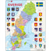 Sweden Map 70 Piece Tray Jigsaw Puzzle Larsen - for just $11.99! 