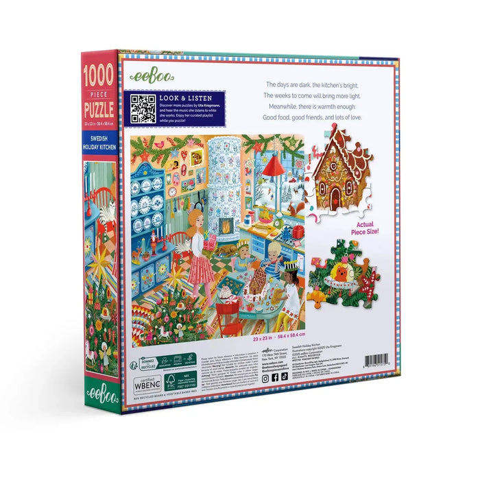 Swedish Holiday Kitchen 1000 Piece Jigsaw Puzzle eeBoo - for just $26.99! 