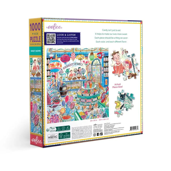 Sweet Shoppe 1000 Piece Jigsaw Puzzle eeBoo - for just $26.99! 