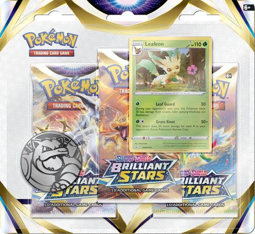 Pokemon: Brilliant Stars 3-Pack Blister - for just $12.95! 