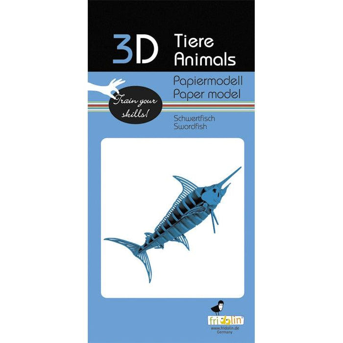 Swordfish 3D Cardboard Model Kit Fridolin - for just $7.99! 