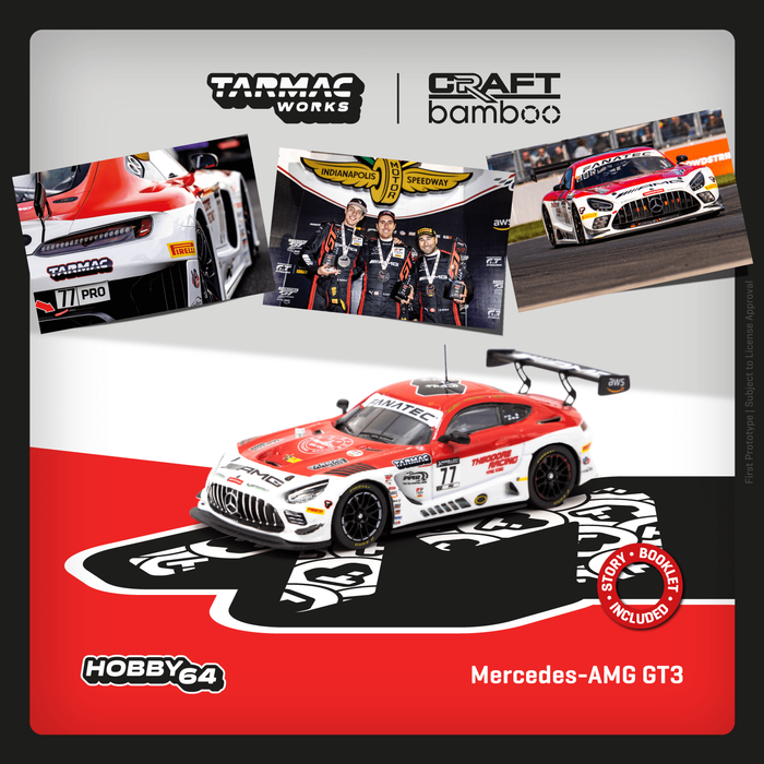 Tarmac Works Mercedes AMG GT3 Indianapolis 8h 2022 Winner 1:64 T64-062-22IND77 - Just $29.99! Shop now at Retro Gaming of Denver