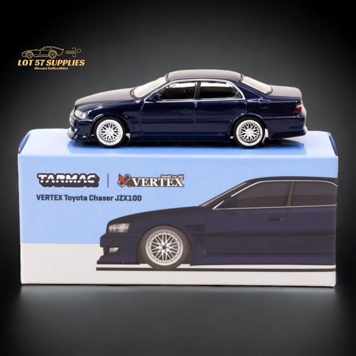 Tarmac Works Global64 VERTEX Toyota Chaser JZX100 Blue Metallic 1:64 T64G-007-BL - Just $22.99! Shop now at Retro Gaming of Denver