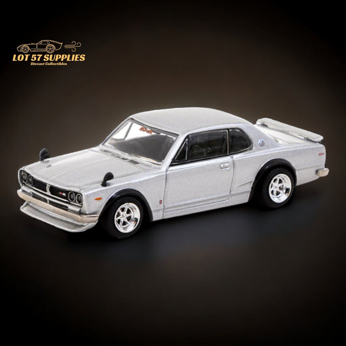 Tarmac Works Global64 Nissan Skyline 2000 GT-R in Silver T64G-043-SL 1:64 - Just $23.99! Shop now at Retro Gaming of Denver