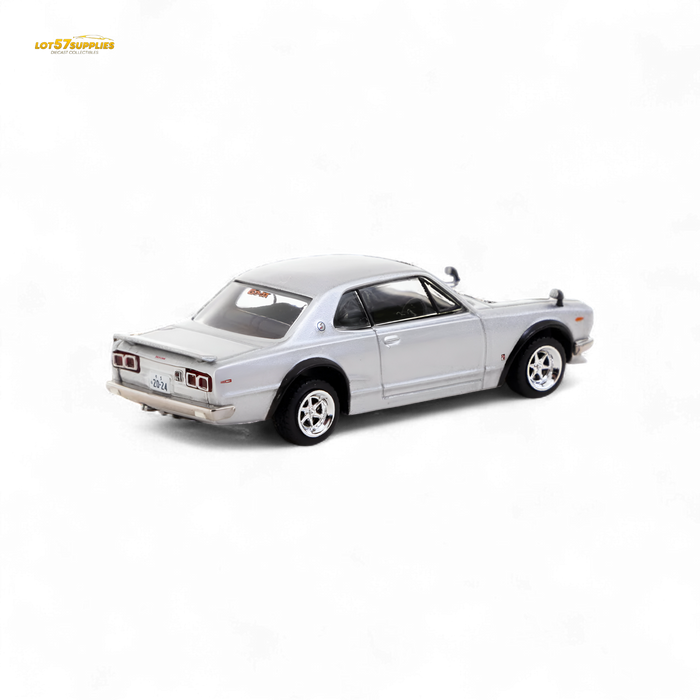 Tarmac Works Global64 Nissan Skyline 2000 GT-R in Silver 1:64 - for just $22.99! 
