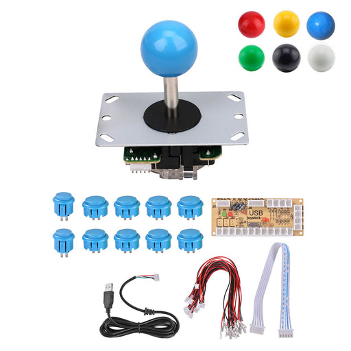 Arcade Joystick DIY Kits 8 Way 5Pin Cable Joystick Fighting Buttons USB Board - Just $23.99! Shop now at Retro Gaming of Denver