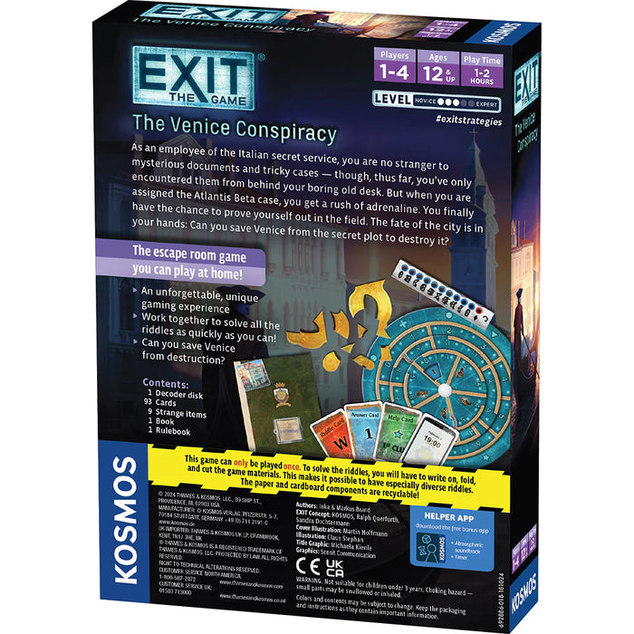 EXIT: The Venice Conspiracy - for just $17.99! 