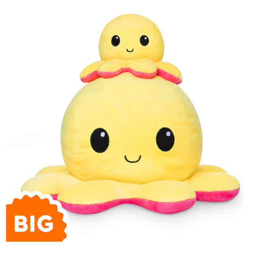 TeeTurtle Big Reversible Octopus: Yellow/Red (Big) - Premium Toys and Collectible - Just $39.99! Shop now at Retro Gaming of Denver