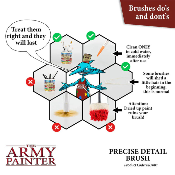 Army Painter Tools: Hobby Brush - Precise Detail - for just $5.99! 