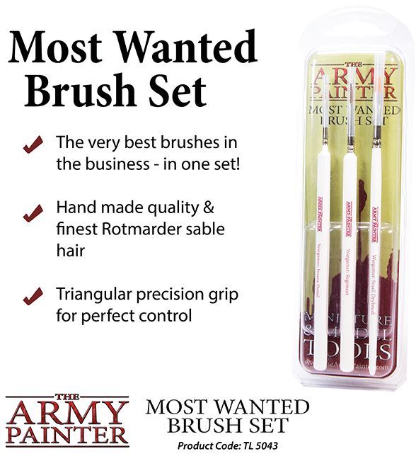 Most Wanted Brush Set - The Army Painter - for just $24.99! 