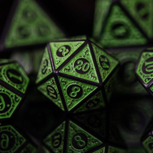 Temple Ruins Green Acrylic Dice Set - Just $9.99! Shop now at Retro Gaming of Denver