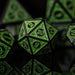 Temple Ruins Green Acrylic Dice Set - Just $9.99! Shop now at Retro Gaming of Denver