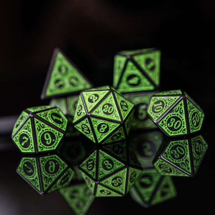 Temple Ruins Green Acrylic Dice Set - Just $9.99! Shop now at Retro Gaming of Denver