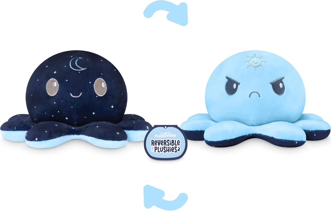 TeeTurtle Reversible Plushie: Kawaii Cuties - Night and Day Octopus - 4" - for just $10! 