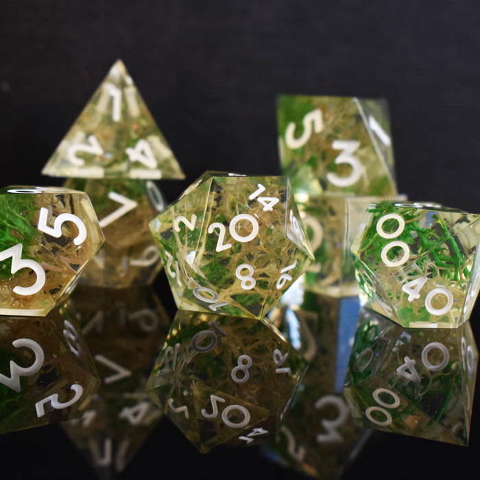 Thorn Whip Sharp-Edged Resin Dice Set - Just $39.99! Shop now at Retro Gaming of Denver