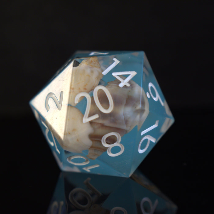 Tide Pool Sharp-Edged Resin Dice Set - Just $39.99! Shop now at Retro Gaming of Denver