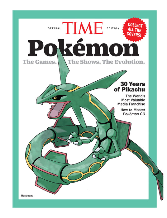 TIME Special Edition - Pokémon: 30 Years Of Pikachu, The Games, The Shows, The Evolution, The World's Most Valuable Media Franchise, Master Pokémon Go, Ho-Oh, Lugia, Mega Charizad X, Rayquaza & More! - for just $14.99! 
